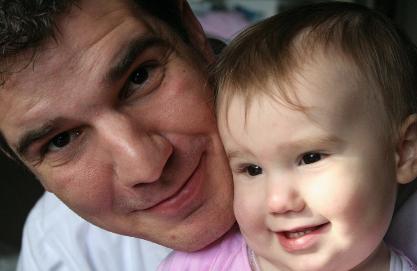 Just a nice little picture of baby and daddy.