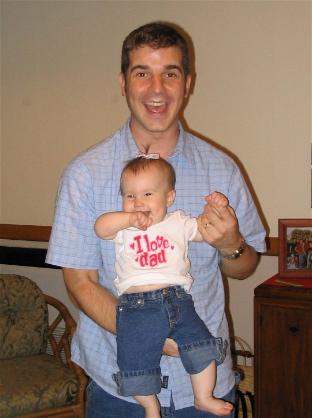 My first Father's Day.  Audrey wore this cool shirt in honor of the day.